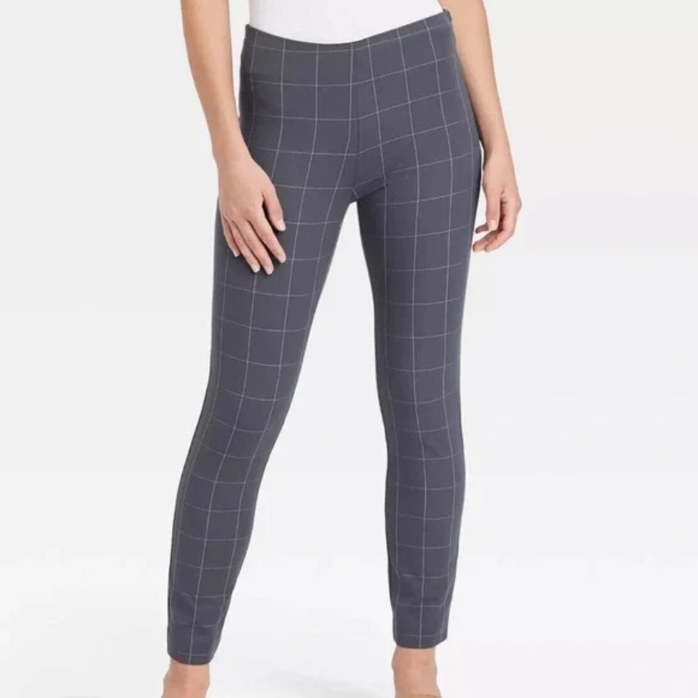 3/$20⚡️ Target A New Day Plaid Geometric Grid Trouser Dress Pants Ankle Skinny